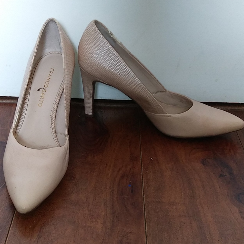 Cream colored Franco Sarto Silettos